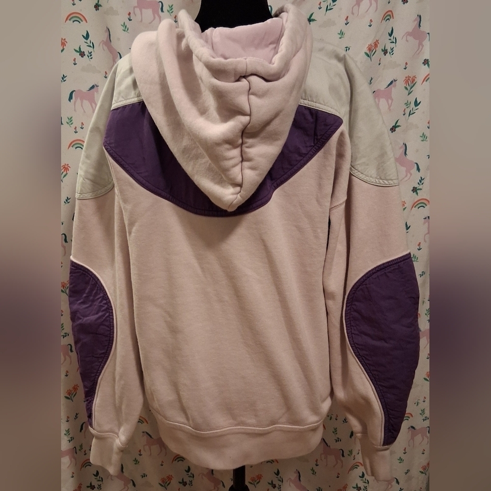 EUC Isabel Marant Nansel Pink & Purple Cotton Casual Winter Hoodie Sweater SZ S - Picture 2 of 6